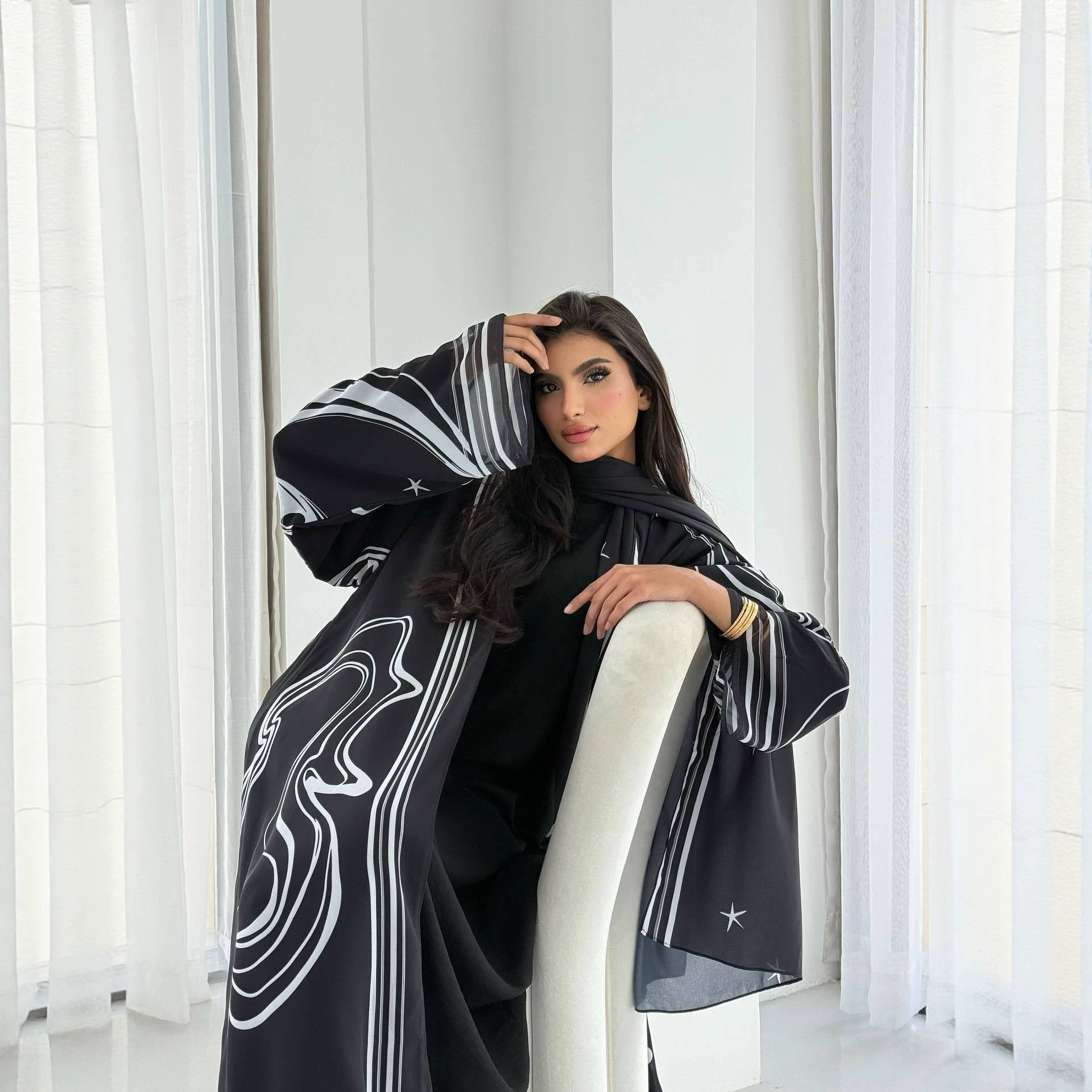 Abaya Eid pour femmes, robes imprimées, cardigan musulman, robe hijab, ensemble 2 pièces, jalabiya, abayas Ramadan, Dubai, kaftan, islam, vestidos, Maroc