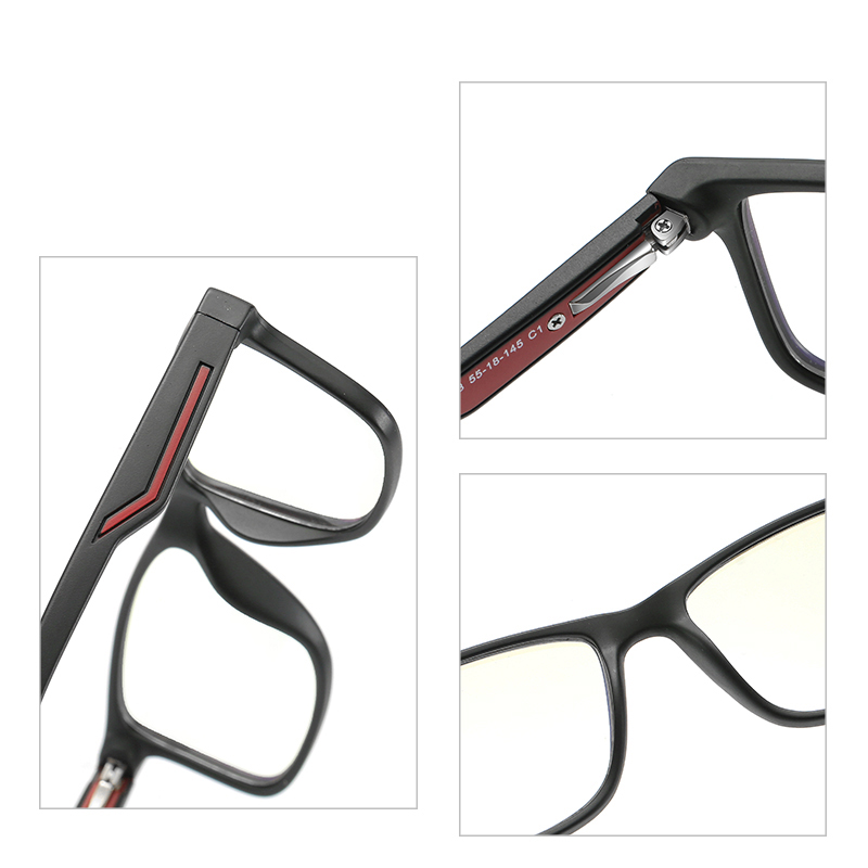 Monture de lunettes carrée Reven2388 TR90 pour hommes et femmes, monture de lunettes de vue vintage, lunettes optiques pour myopie, lunettes anti-lumière bleue