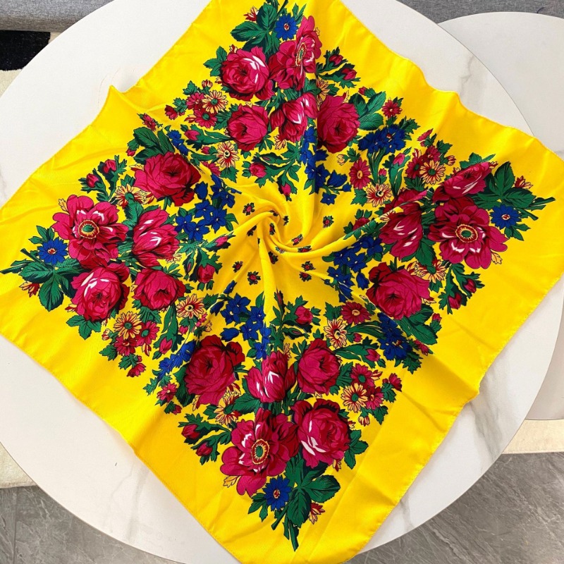 Double sergé populaire confortable valeur vente chaude foulard en soie 70 cm coton carré loisirs châle écharpe pour femmes foulard