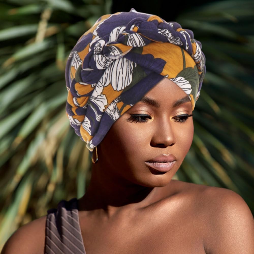 Femmes africaines Turban casquettes imprimer torsion tresse bandeau pré-attaché chimio Cancer Bandana foulard couverture de cheveux chapeaux d'enveloppement