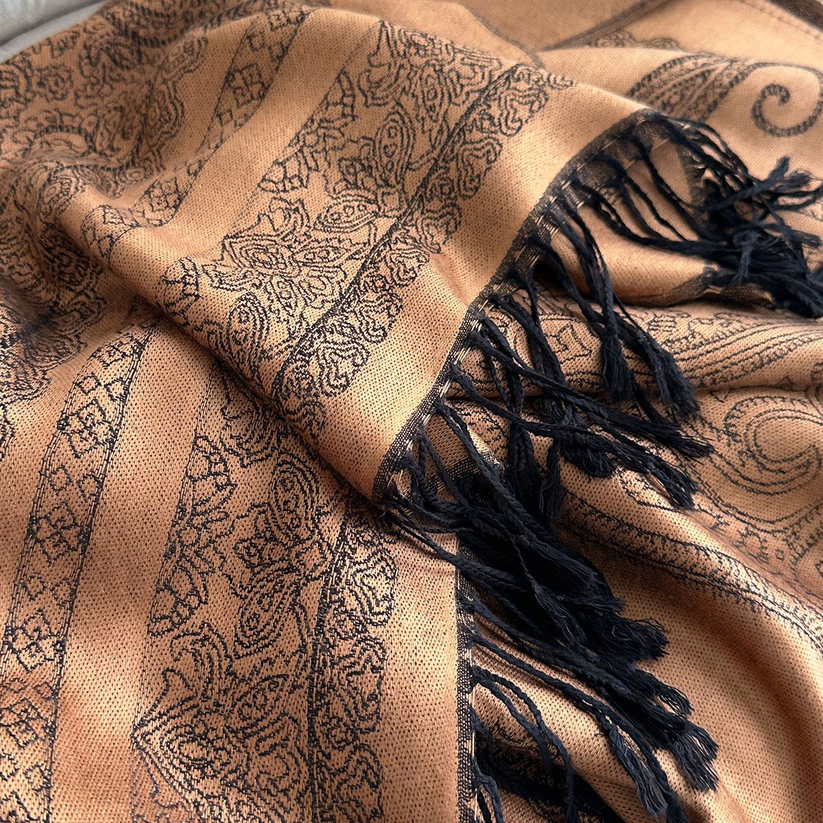 Nouvelle marque de luxe bohême Pashmina Paisley Hijab écharpe longue châle musulman femme Foulard doux Turban enveloppes pour femmes bandeau