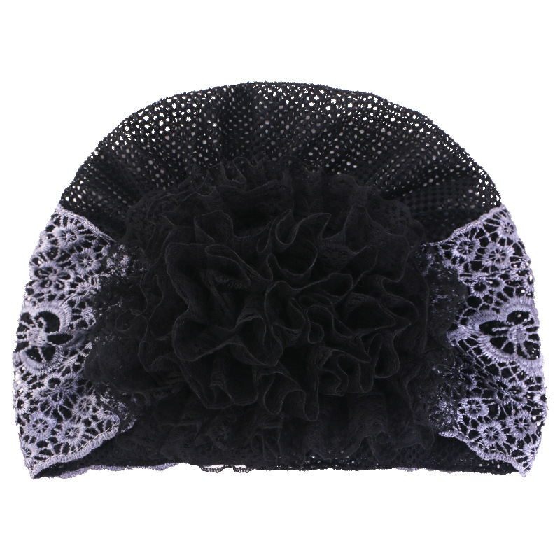 Casquette Turban en dentelle brodée de perles pour femmes, couvre-tête respirant, couvre-chef islamique, Bonnet Turbante Mejur