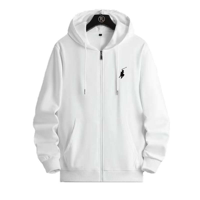 Ensemble de sweat-shirt pour homme RL avec logo brodé et fermeture éclair, sweat-shirt à manches longues pour l'automne/hiver
