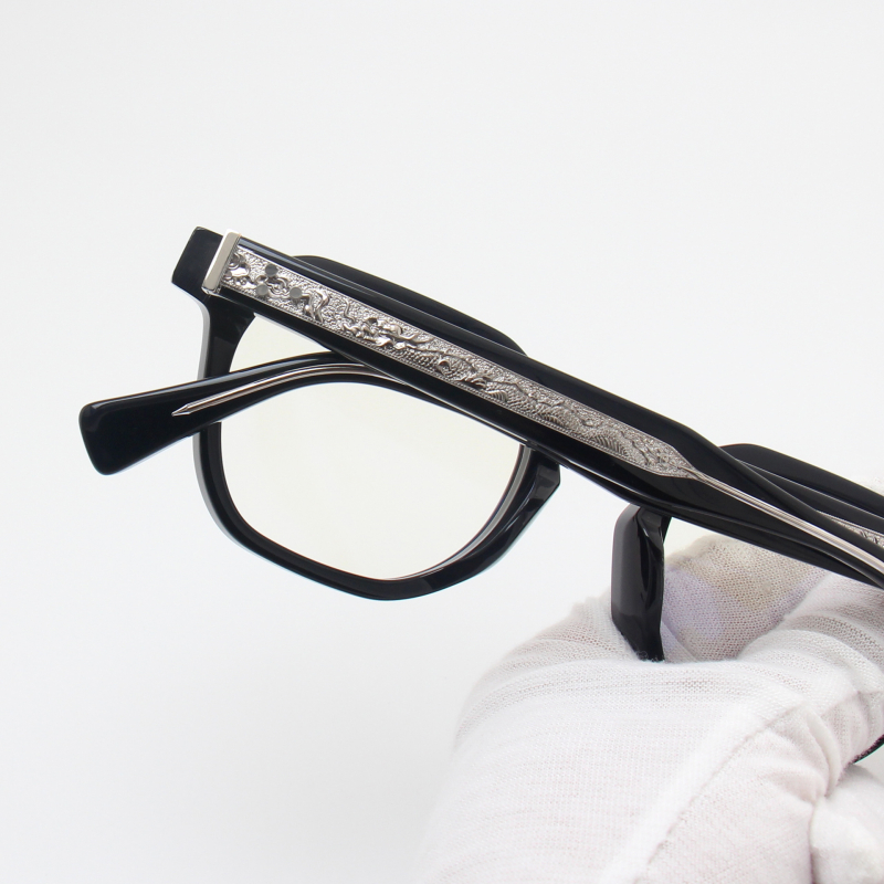 Monture de lunettes carrée rétro faite à la main pour hommes et femmes, monture épaisse tendance, acétate de haute qualité, lunettes Vintage japonaises