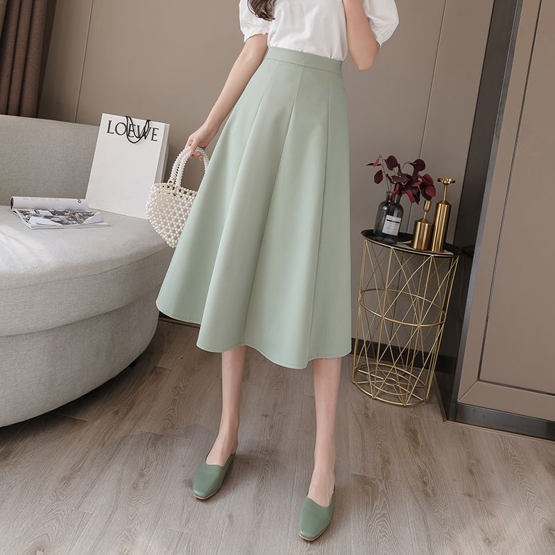 Jupe Longue à Fermeture Éclair pour Femme, Vêtement de Taille Haute, de Haute Qualité, de Luxe, Premium, Style Coréen
