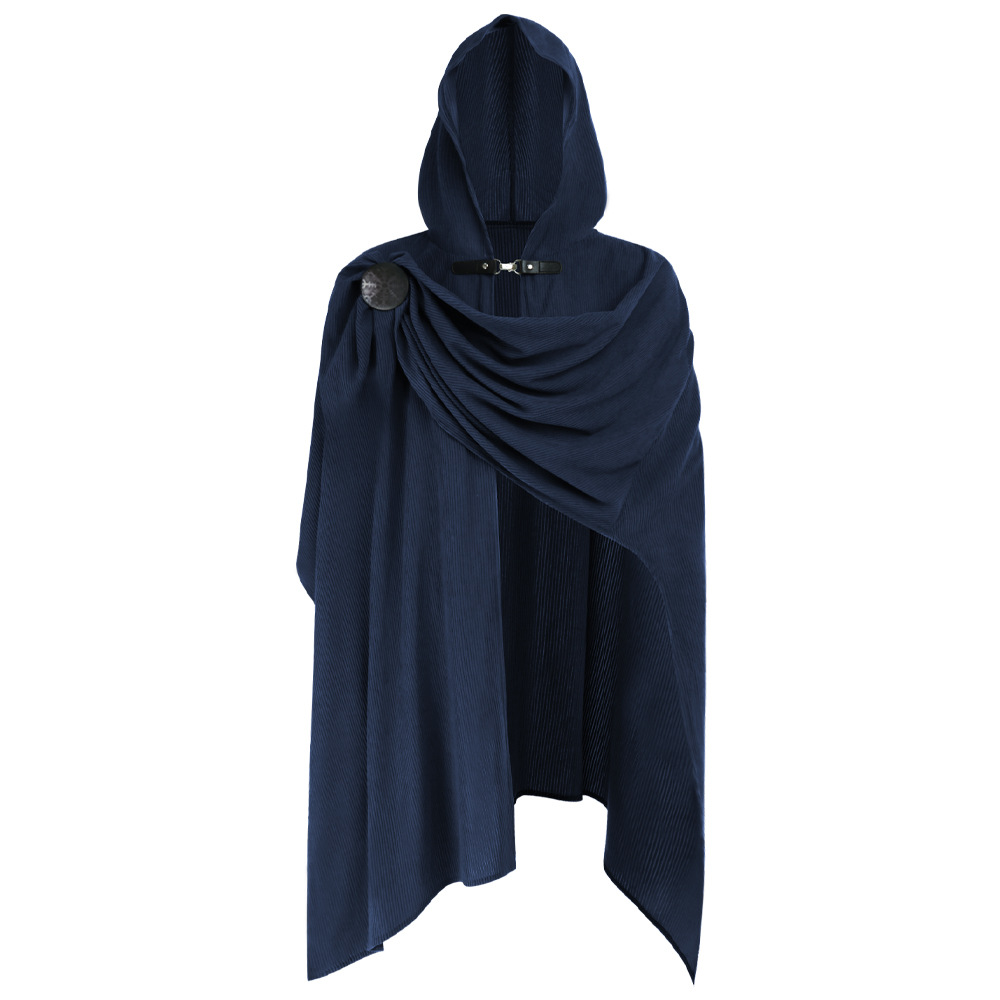Écharpe de Pirate Vintage, Cape à capuche médiévale, Costumes de Cosplay d'halloween, DIY, Cape à épaule Mittelalter du moyen âge