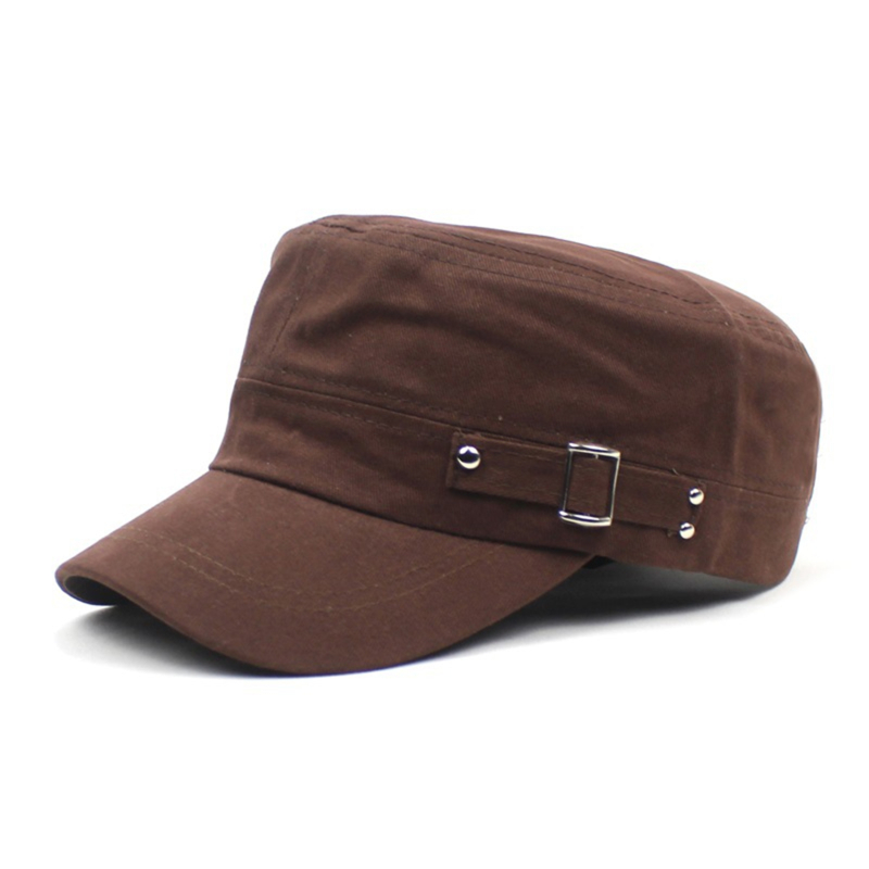 Casquette plate en coton délavé pour hommes et femmes, couleur Pure, visière réglable, nouvelle collection été automne