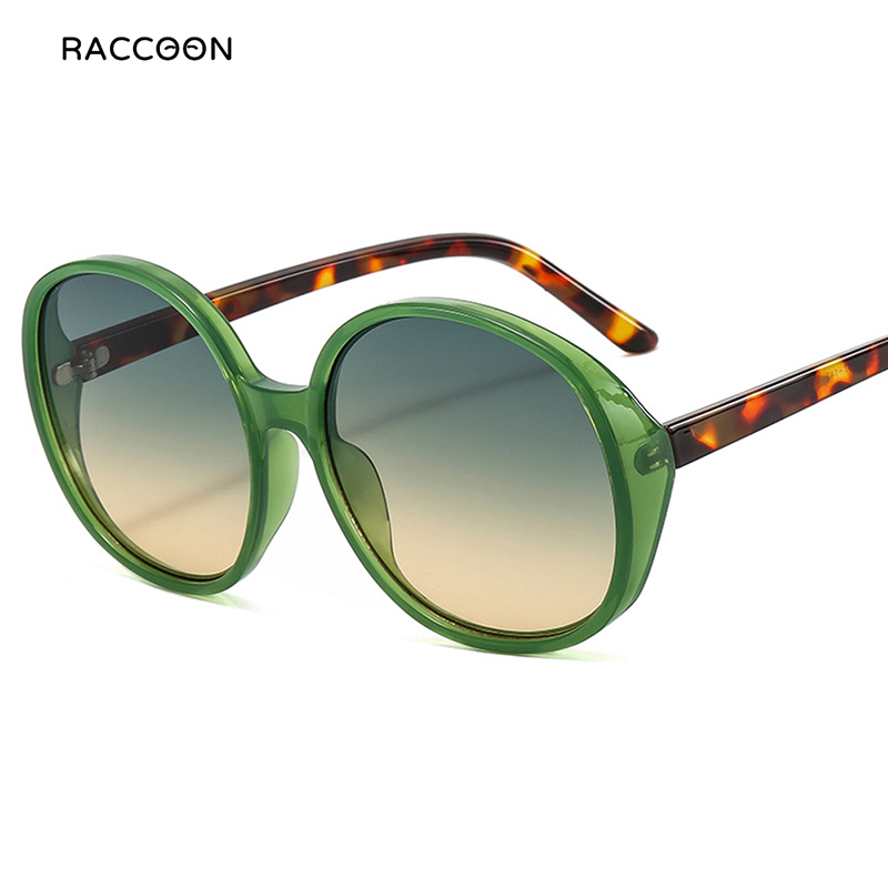 Lunettes de soleil à monture ronde femmes rétro marque Designer marron noir surdimensionné dame lunettes de soleil Vintage mode en plein air conduite nuances homme luxe