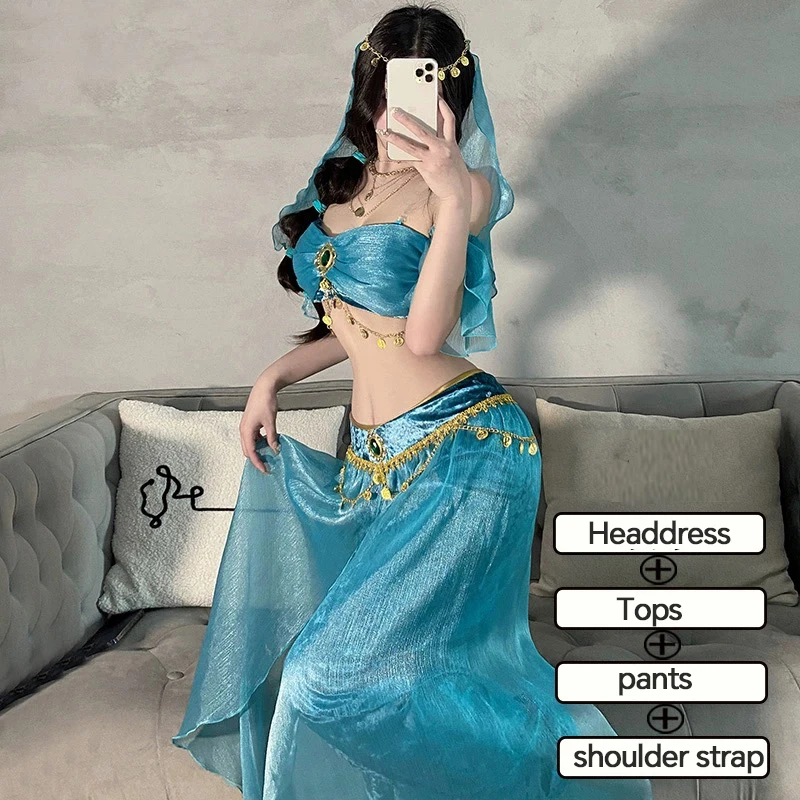 Uniformes de déesse Sexy, Cosplay de la reine égyptienne, danse du ventre, Aladdin, danse indienne, vêtements exotiques pour boîte de nuit d'hôtel