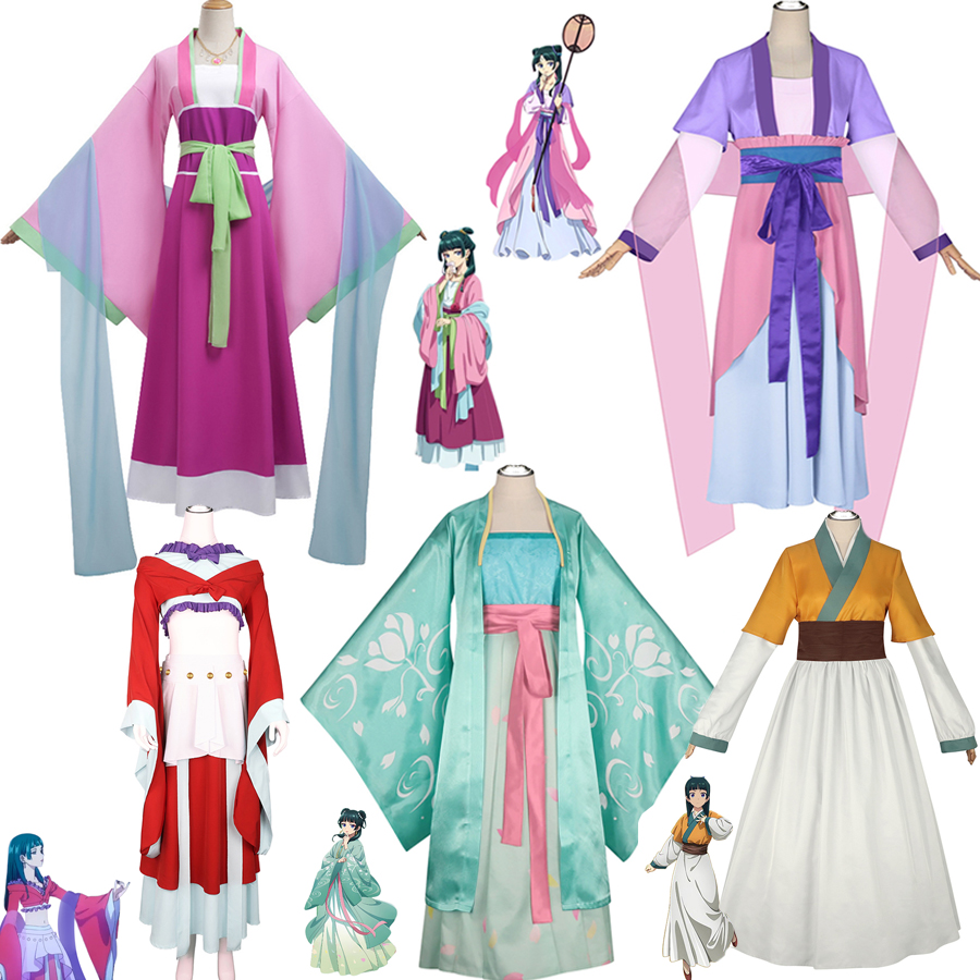 Maomao Cosplay Costume l'apothicaire journal saison 2 Anime Cosplay Maomao robe Kimono Costume Halloween tenue de fête pour les femmes