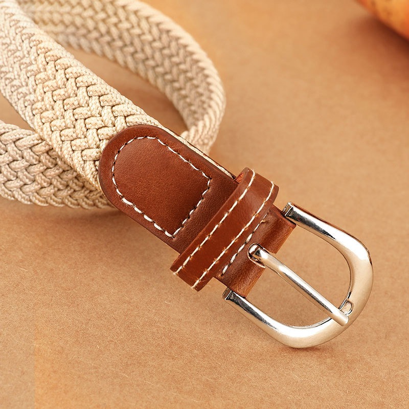 Ceinture tissée élastique polyvalente pour hommes et femmes, ceinture en denim extensible assortie à toutes les tenues pour le quotidien