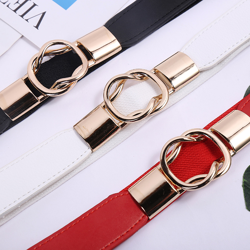 Ceinture rétro pour femme, ceinture élastique de bonne qualité, ceinture noire tendance, ceinture populaire pour robe, pantalon, ceinture décorative