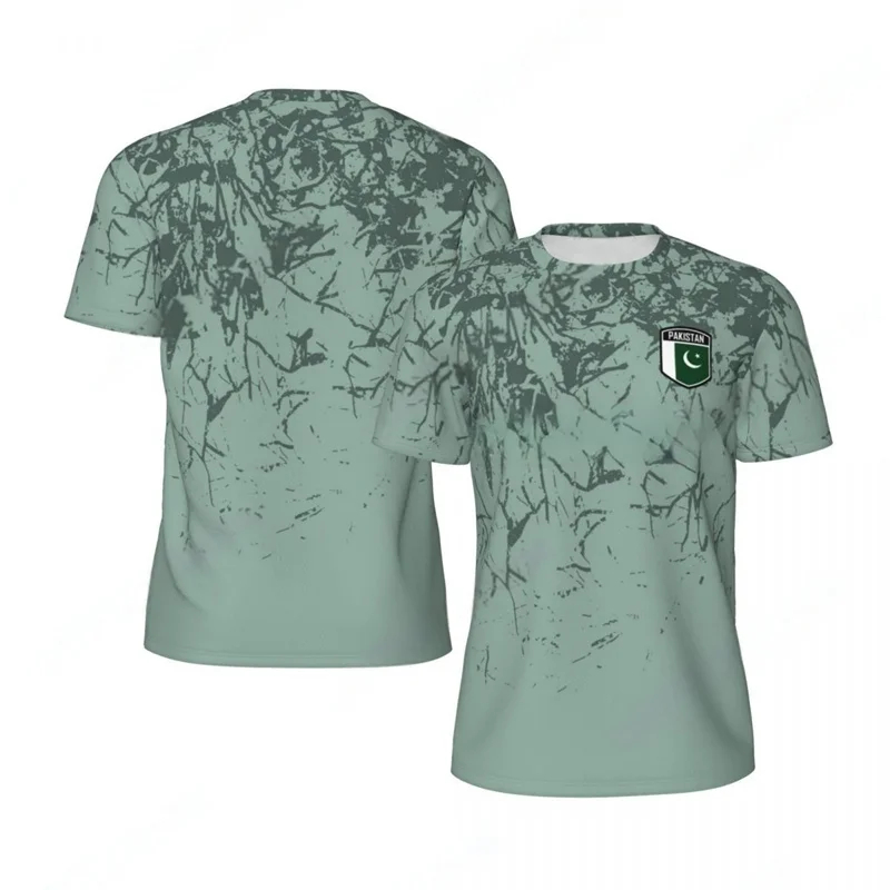 Maillot de Football graphique pakistanais hommes nouvelle mode 3D imprimé sport t-shirt été surdimensionné à manches courtes t-shirt pour homme vêtements