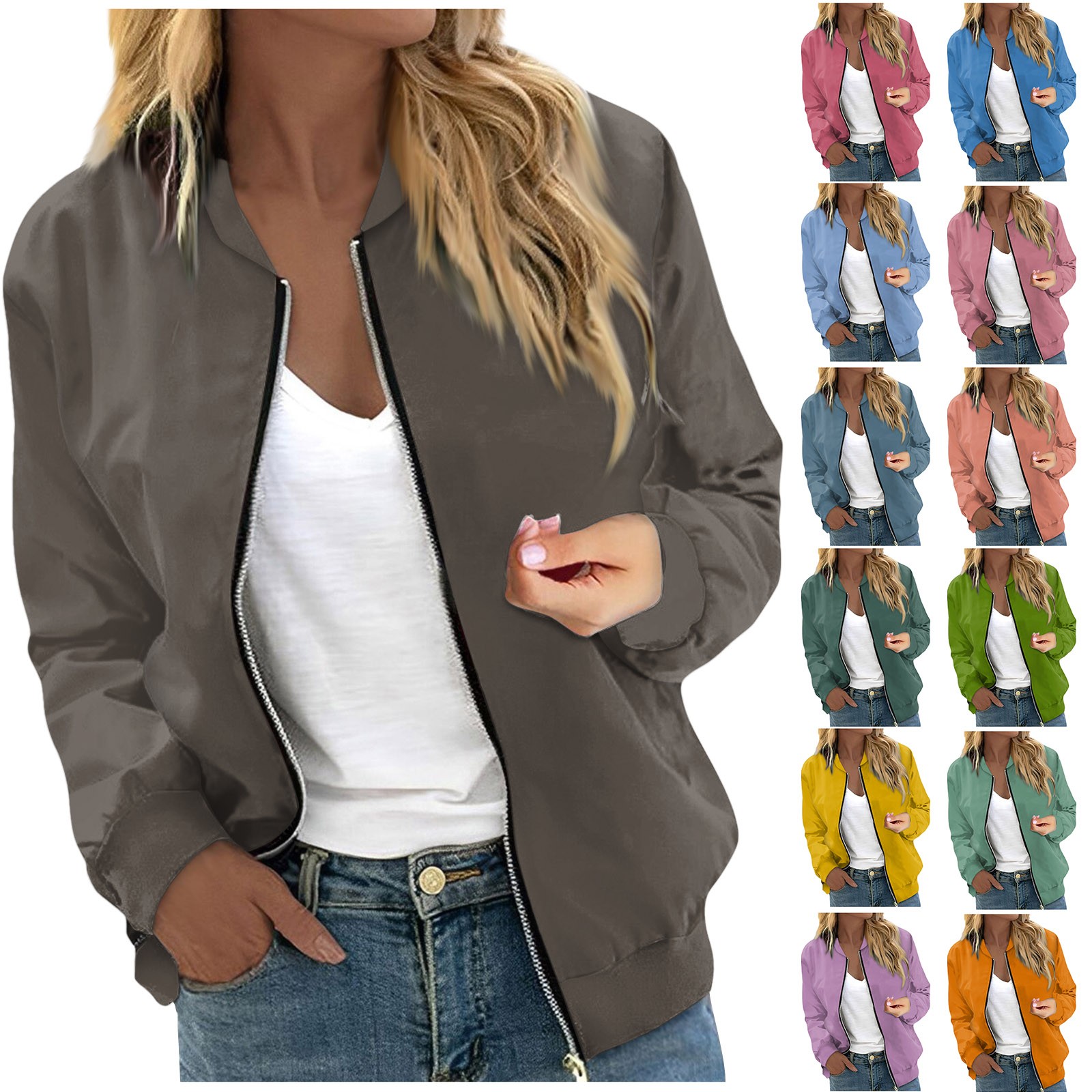 Chemise à manches longues à imprimé floral pour femmes, cardigan en Y à fermeture éclair décontractée, manteau mince pour femmes, haute qualité