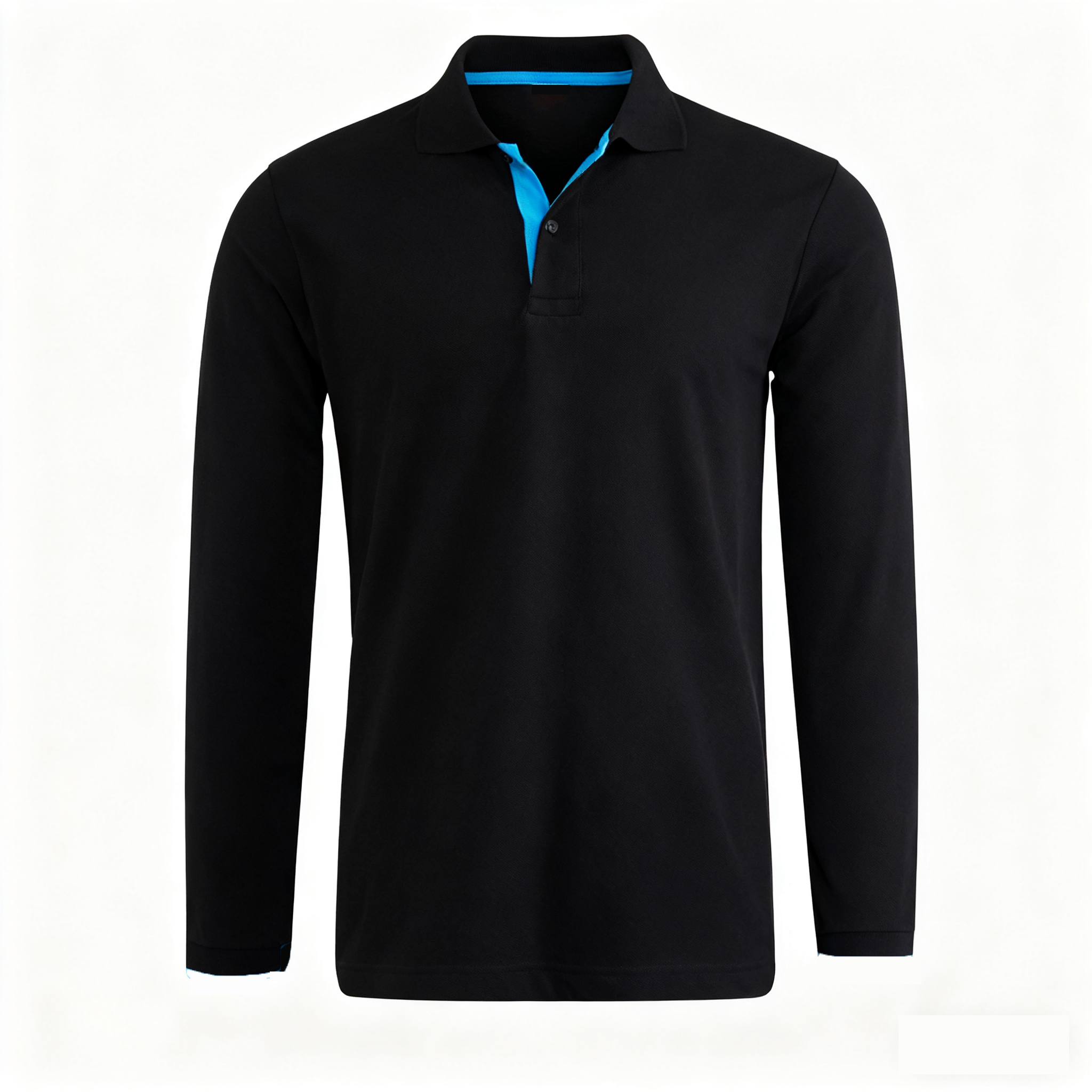 T-shirts à manches longues 95% coton pour hommes, vêtements décontractés de marque, t-shirts tendance, t-shirts noirs et blancs, polos pour hommes