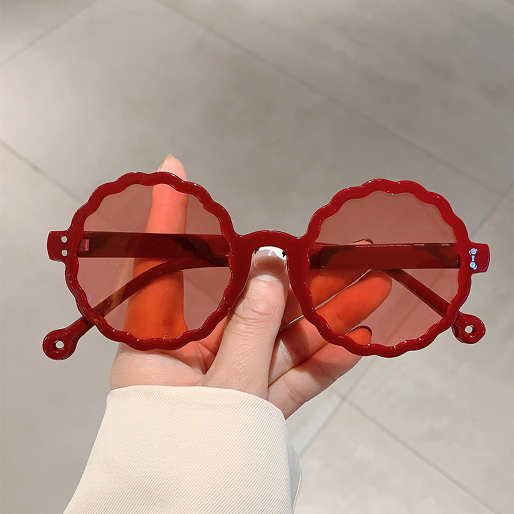 Lunettes de soleil rondes Vintage pour femmes et hommes, petite monture, pare-soleil à fleurs, pour vacances, voyage, décoration de plage, accessoires