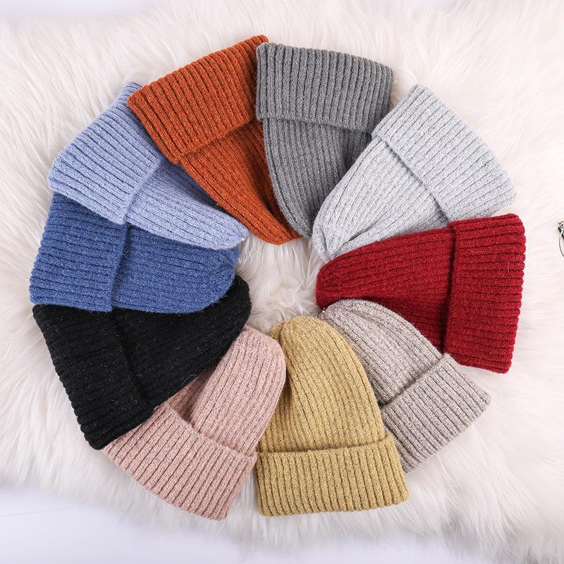 Bonnet avec doublure en laine pour femme, bonnet pour femme, bonnet de ski chaud, bonnet d'extérieur, coréen, mignon, pas cher, hiver