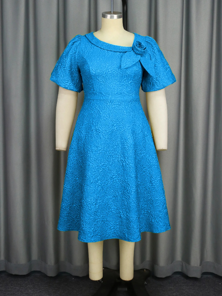 Robe jacquard grande taille, mode fête, banquet, ligne a, nouveau tempérament, printemps été 2026