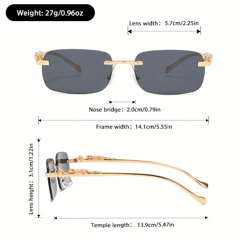 Nouvelles lunettes sans monture à la mode européennes et américaines pour hommes et femmes, avec des montures adaptées aux sorties