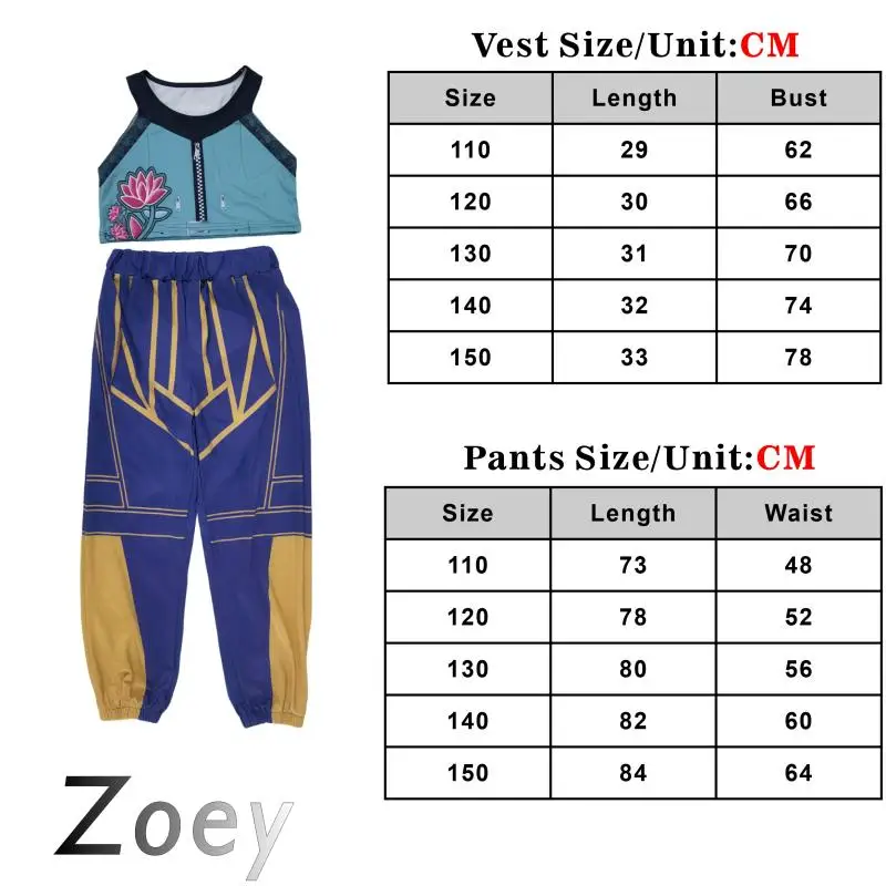 Ensemble de costumes de Cosplay du Film animé Zoey pour filles, vêtements de jeu de rôle de groupe idole k-pop, vêtements de spectacle sur scène de carnaval d'halloween