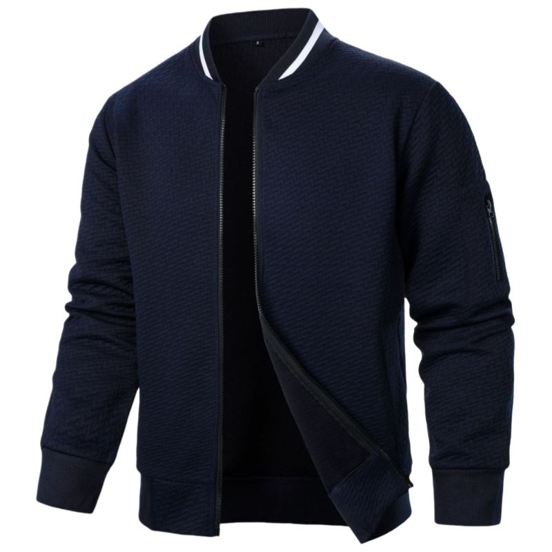 Veste coupe-vent décontractée pour homme, style baseball, col montant, pour le golf, vêtements d'extérieur masculins