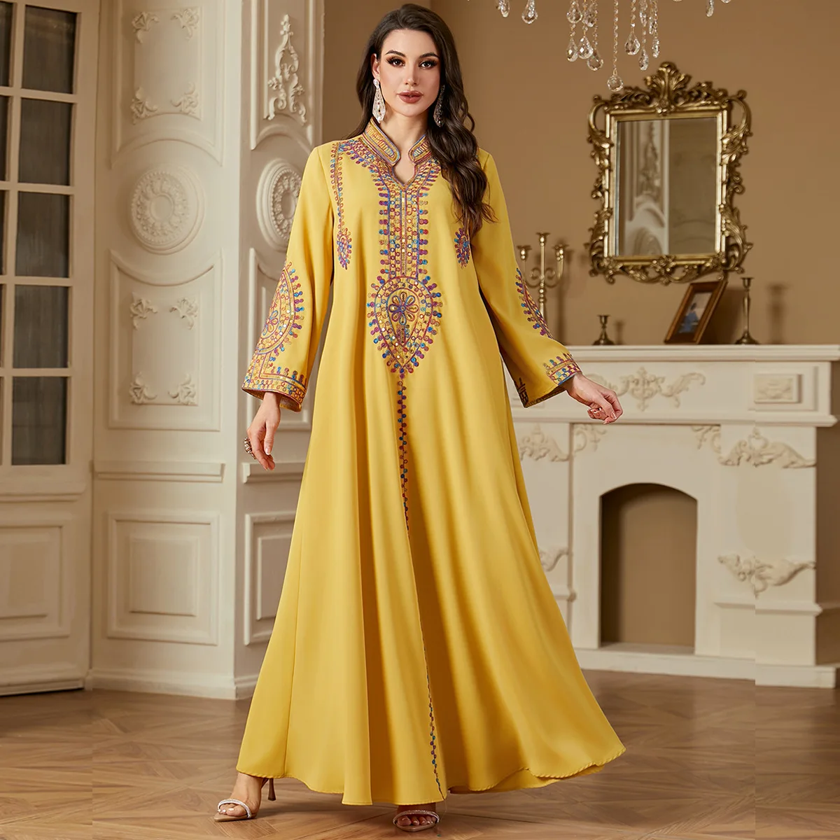 Abayas pour femmes dubaï Robe de mode musulmane africaine Caftan Marocain robes de soirée Boubou Robe Djellaba Femme 2025