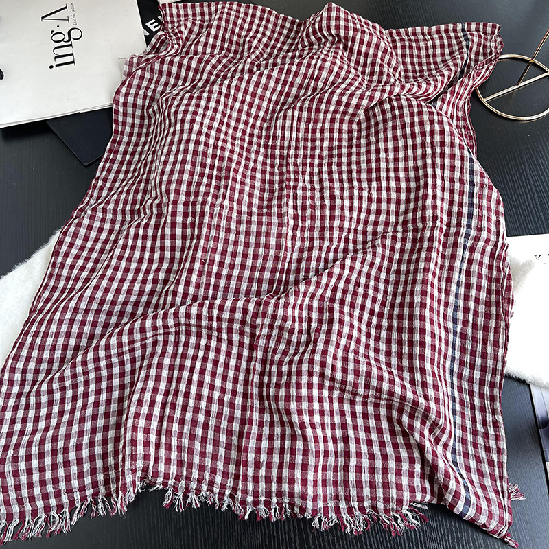 Écharpe de luxe en coton et lin pour femme, Foulard chaud d'automne, Pashmina, doux, Bufanda, silencieux