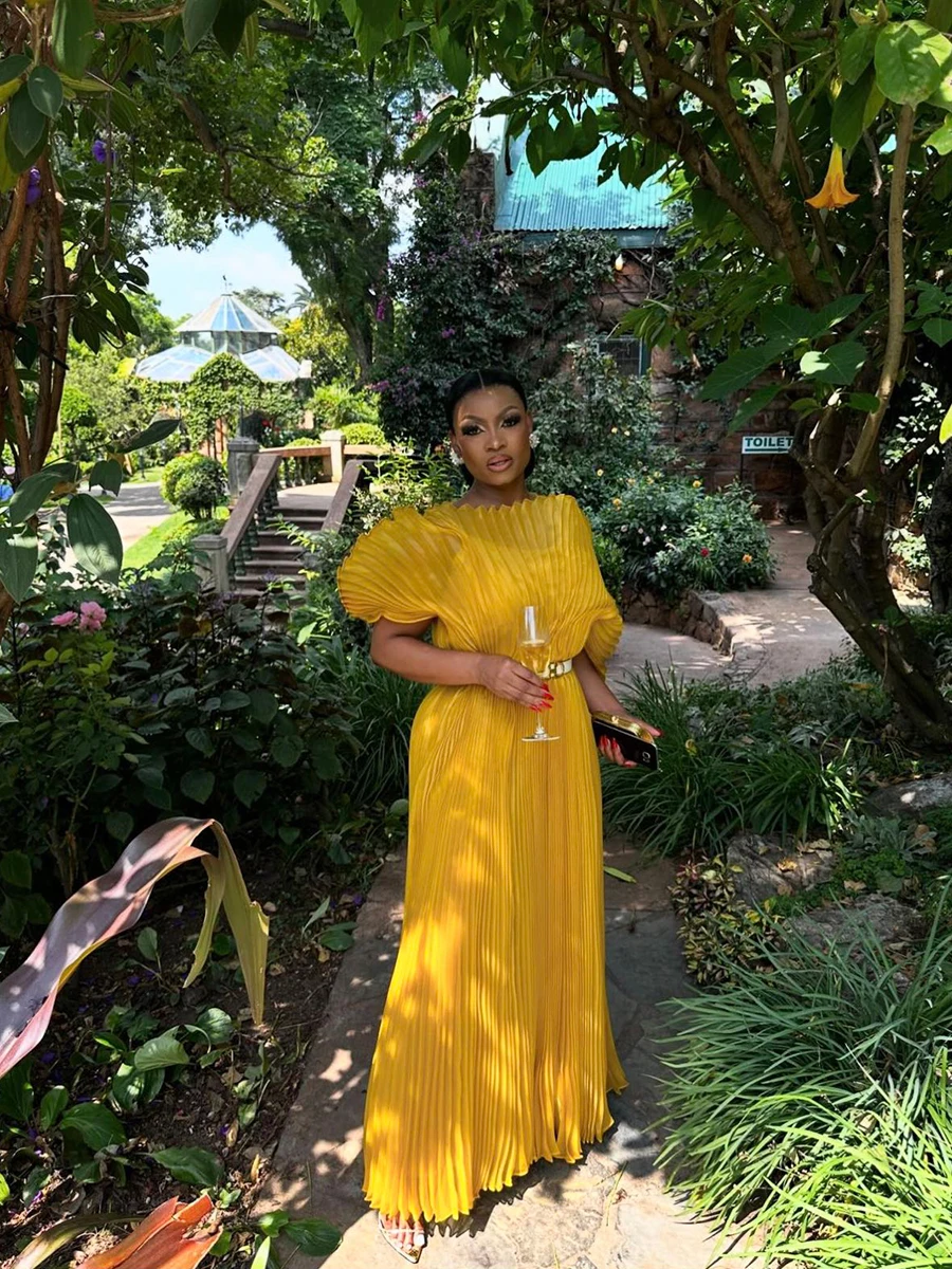 ANLAN – robes de styliste pour femmes, pour Occasions spéciales, nouvelle robe formelle de luxe plissée en Organza de couleur unie, été 20224, 32C2420