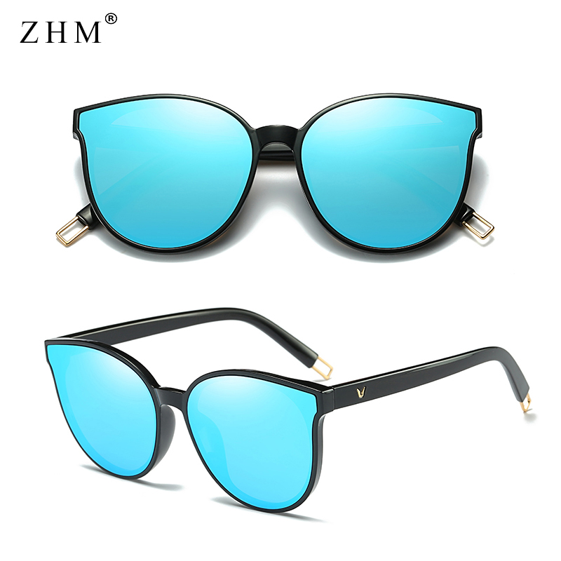 Lunettes De soleil œil De chat élégantes femme couleur luxe lunettes De soleil populaires hommes femme double faisceau lunettes De soleil surdimensionnées Oculos De Sol UV400