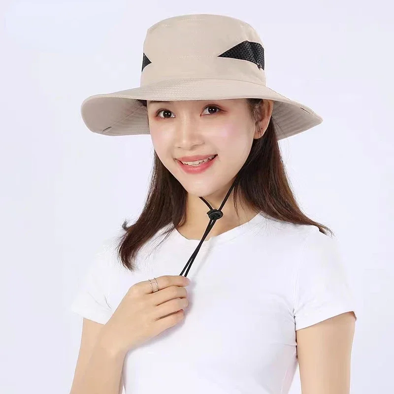 Chapeaux seau populaires pour hommes, casquette de bassin Anti-UV, Panama, chapeaux de soleil d'extérieur, mode dames, casquette d'alpinisme d'été, vente en gros, nouvelle collection
