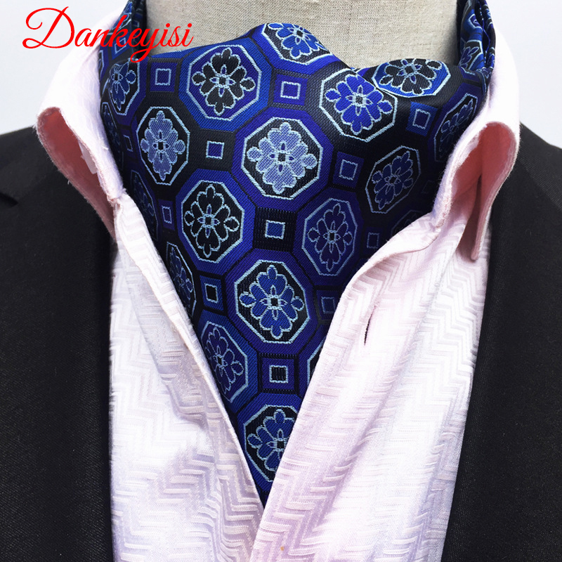 DANKEYISI haute qualité mode luxe soie impression hommes écharpe à pois foulards costume angleterre Jacquard homme affaires écharpe