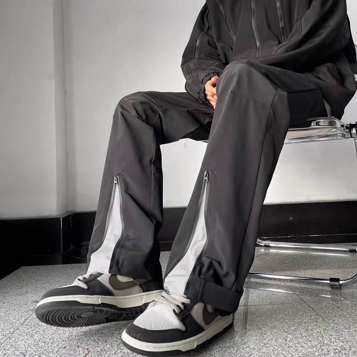 Nouvelle Collection Automne 2026 – Pantalon Homme Coréen Tendance, Style Sportif Intelligente, Chic, Hipster, Street Punk, Créatif, Décontracté, Couleur Unie, Coupe Ample
