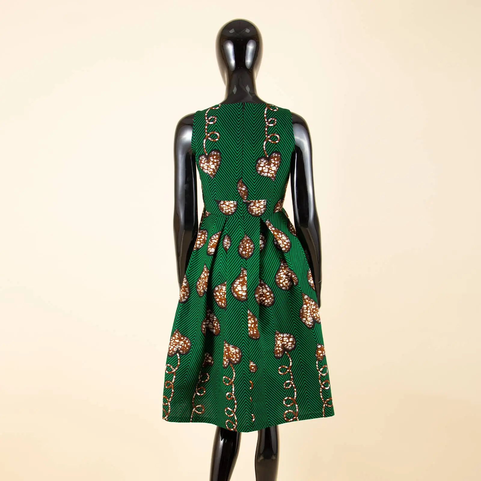 Robes africaines pour femmes vêtements africains robe d'été pour femmes genou longueur sans manches Batik robe de soirée A 722534