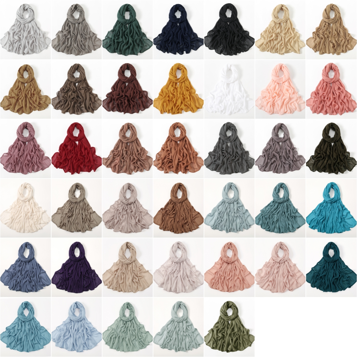 Nouveau Hijabs musulmans pour femmes écharpe mince châles unis Femme Musulman doux Viscose rayonne foulard islamique Turban bandeau 190x85 cm