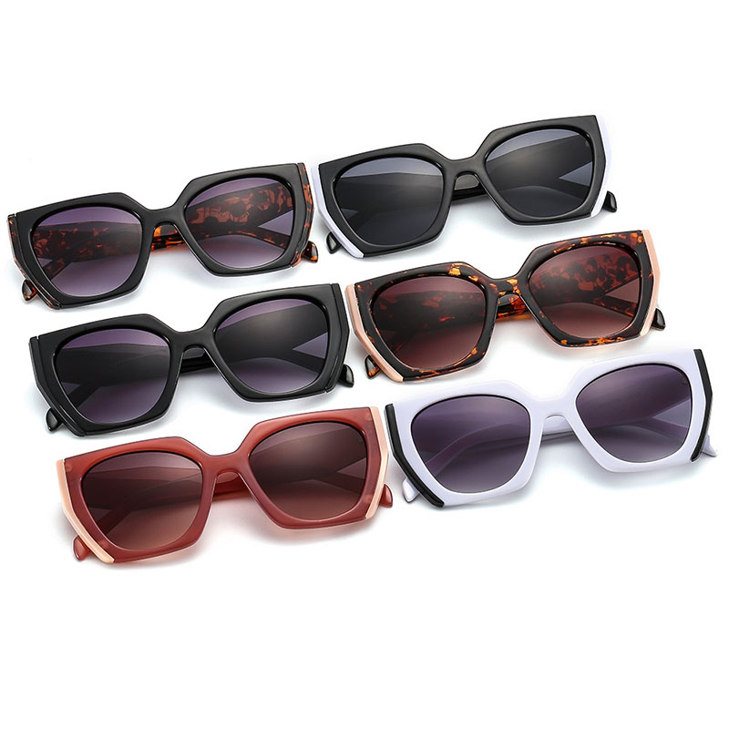Lunettes de soleil œil de chat élégantes pour femmes, nuances dégradées féminines, lunettes de soleil noires et blanches, style vintage, mode, nouveau