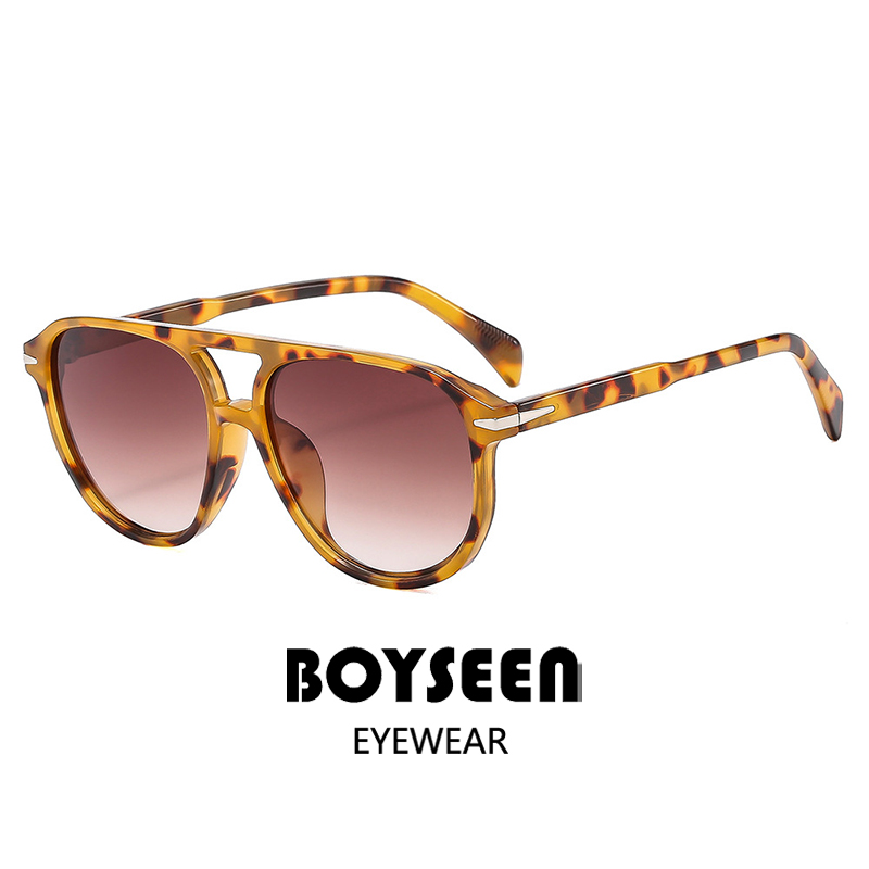 BOYSEEN plage lunettes de soleil homme été Orange lunettes de soleil UV400 peut faire des lunettes de Prescription grand cadre lunettes bleues