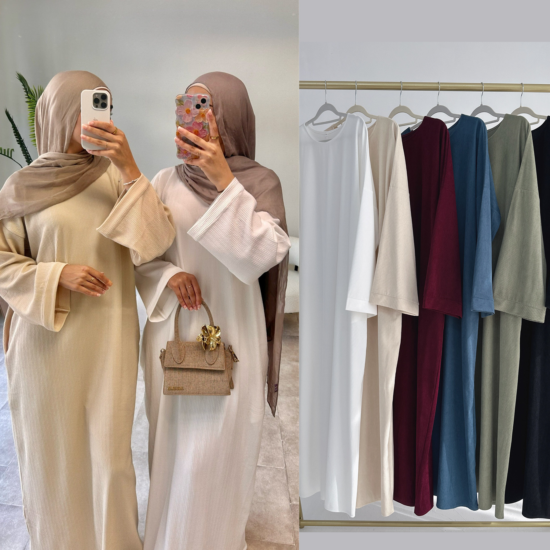 Robe de l'Aïd Abaya Femme Jalabiya Dubaï Musulmane Modeste Vestidos Maroc Robes Ramadan Abayas Kaftan Islam Arabe Longue Robe 2026