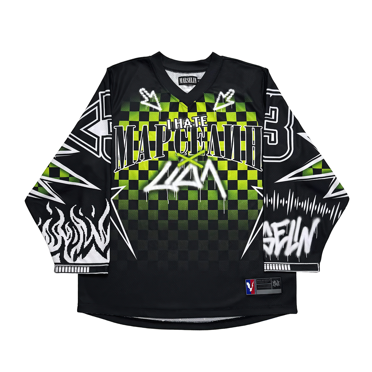 Russie Р®к-Navoз Б Нав eusг Б Jersey Manches Longues T-shirt Hommes Femmes Harajuku Maillot de Baseball Décontracté Hauts Vêtements Classiques Surdimensionnés