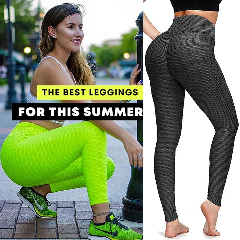 Leggings Push Up mode femme Sport Fitness taille haute Leggins Sexy bout à bout Scrunch entraînement collants de gymnastique pantalon