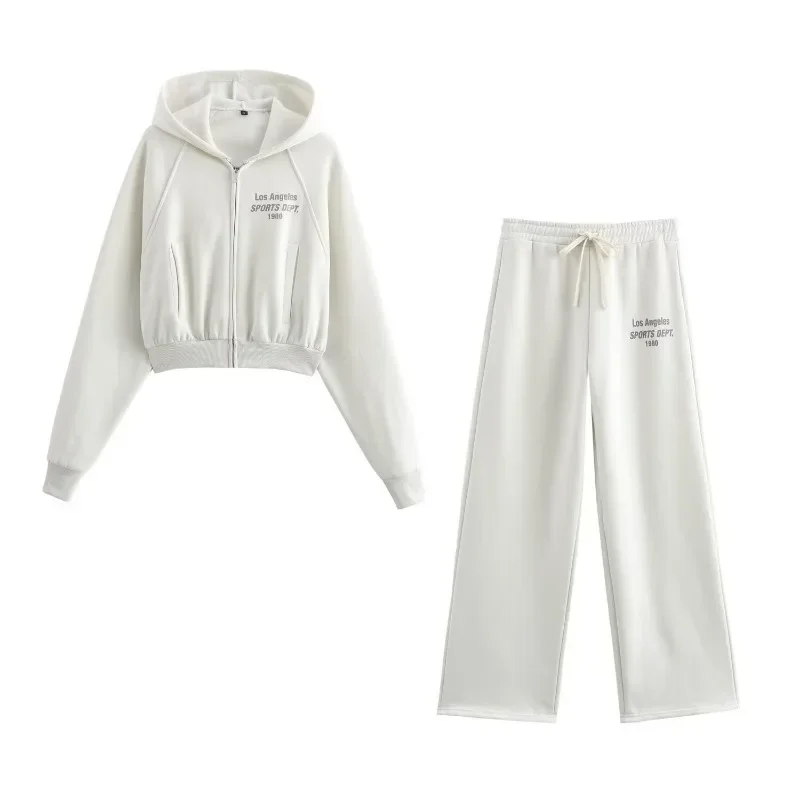 Survêtement femme Jersey ensembles Sweats ensemble 2025 hiver coton costumes large Baggy pantalon vêtements de sport 2 pièces ensemble femmes tenues