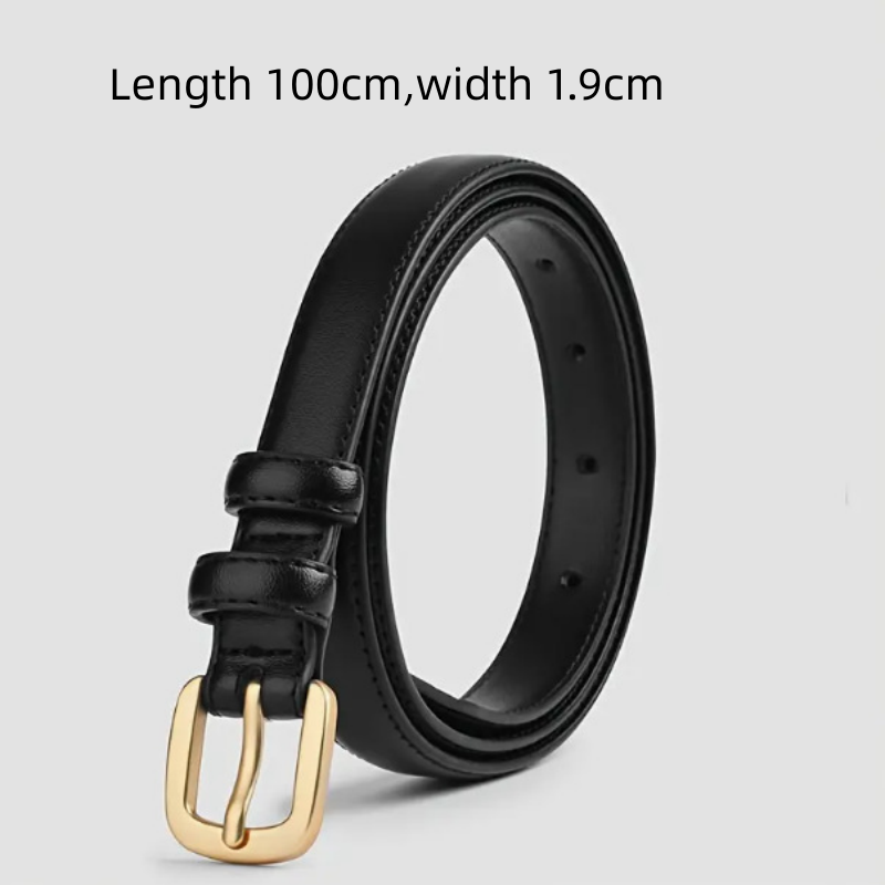 Ceinture de mode décontractée avec un style simple et haut de gamme, ceinture à boucle ardillon à double boucle adaptée à un usage quotidien.