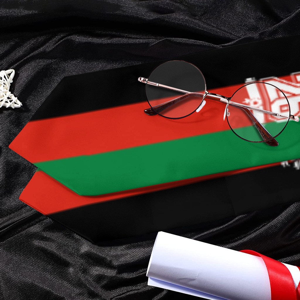 Écharpe de graduation Afghanistan Classe de 2026, Étole de remise de diplôme, Études internationales à l'étranger, Accessoire de fête unisexe pour adulte, Imprimé de qualité supérieure