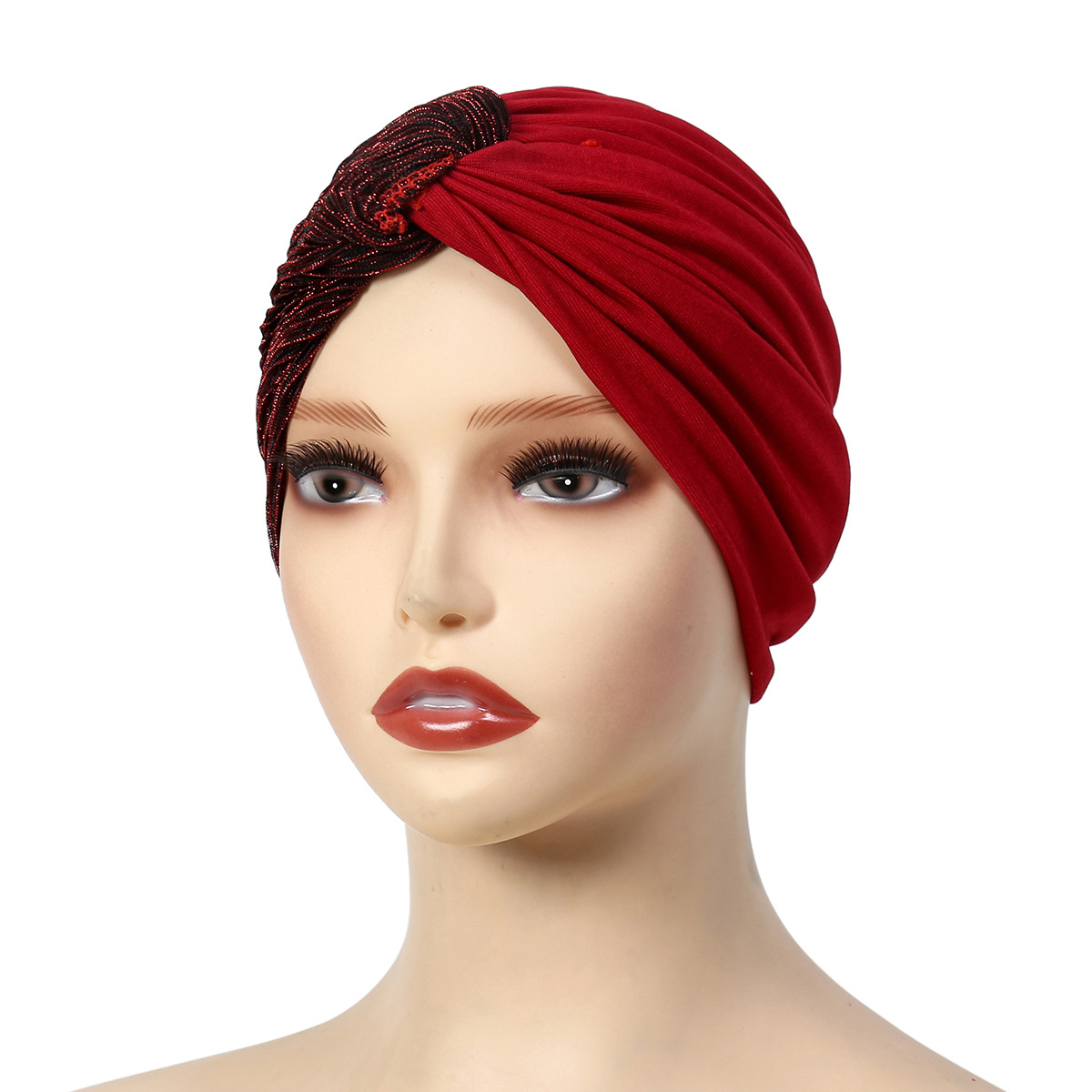 Casquettes Hijab musulmanes pour femmes, couleur unie, Turban indien, Bonnet, coiffure à la mode, accessoires pour vêtements islamiques