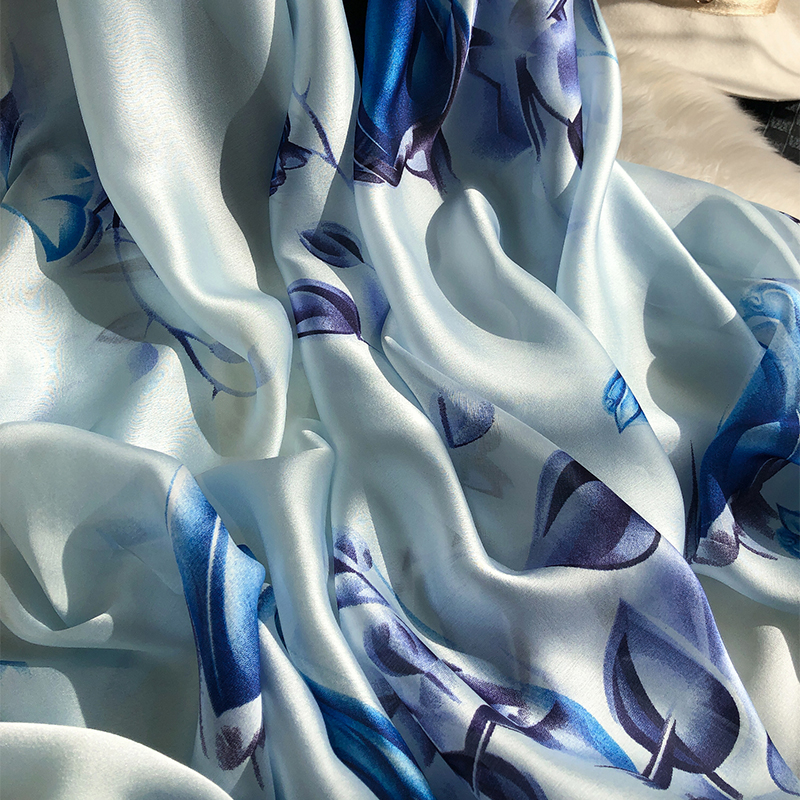 Grand Châle en Satin pour Femme, Hijab Musulman Rond, Étoles de Plage, Bandana, Turban, 180x90cm