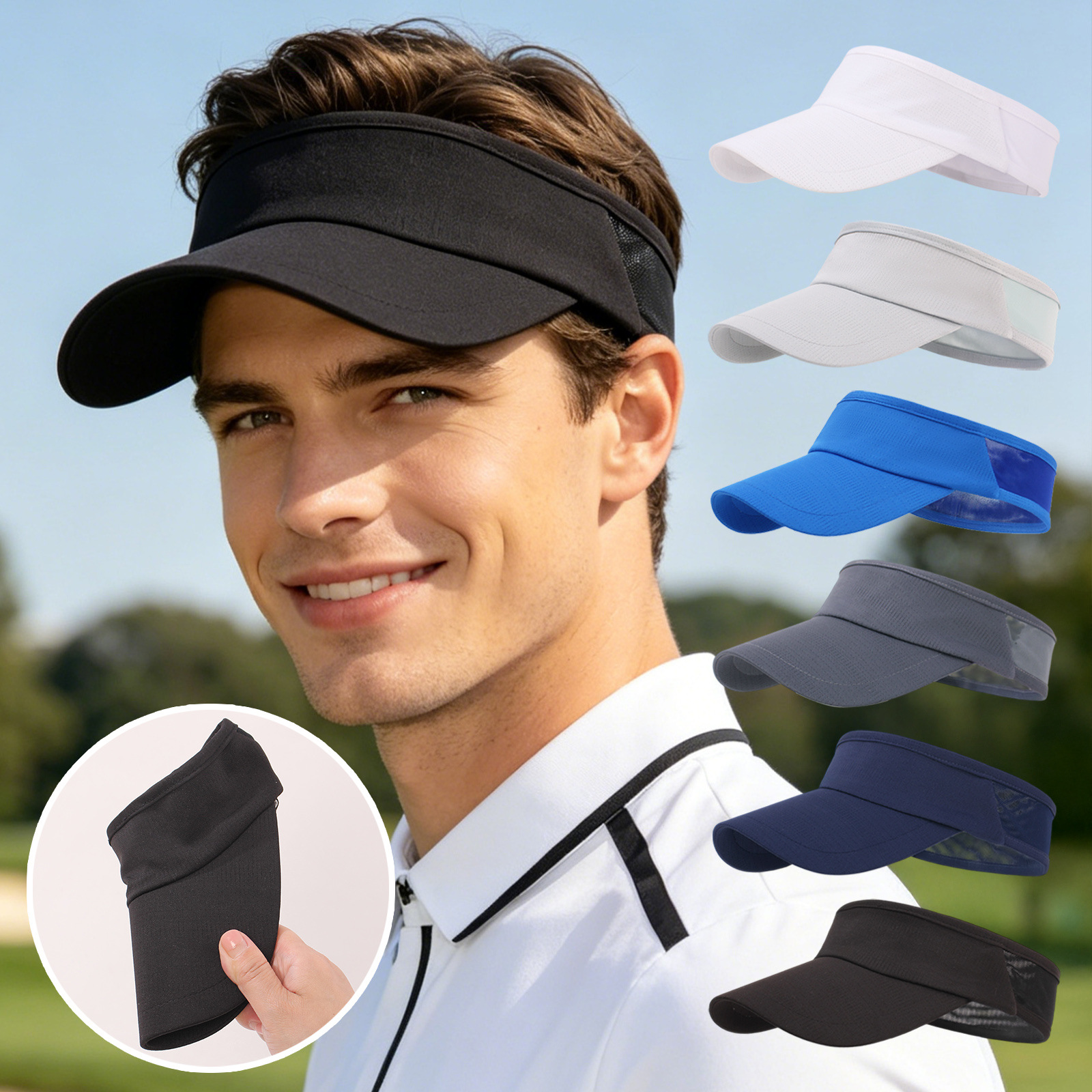 Casquette de baseball unisexe pour adultes, visière unie, idéale pour le cyclisme et l'alpinisme en extérieur, accessoire d'été