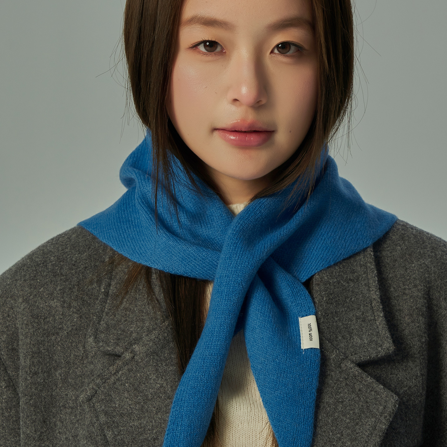 Luxe femmes 100% laine écharpe châle hiver chaud solide tricoté Triangle foulard marque de mode Bandana dame laine foulards coréen