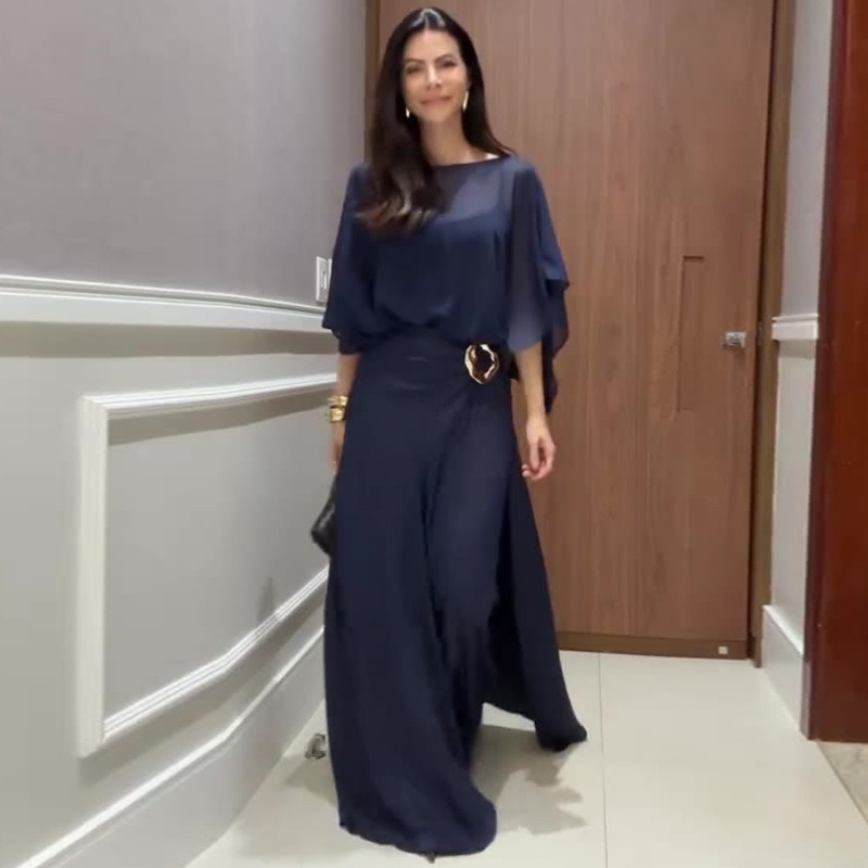 Ensemble pantalon femme 3 pièces : hauts à fines bretelles, pantalon long à jambes larges, surchemise en maille à fente haute – Élégant, style Y2K, streetwear, décontracté, pour le travail, été
