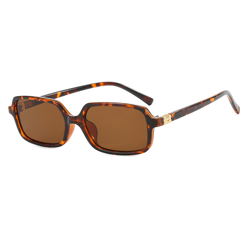 Lunettes de soleil rectangulaires à petite monture pour femmes et hommes, style célébrité Internet, lunettes de rue tendance, lunettes de soleil personnalisées pour la photographie