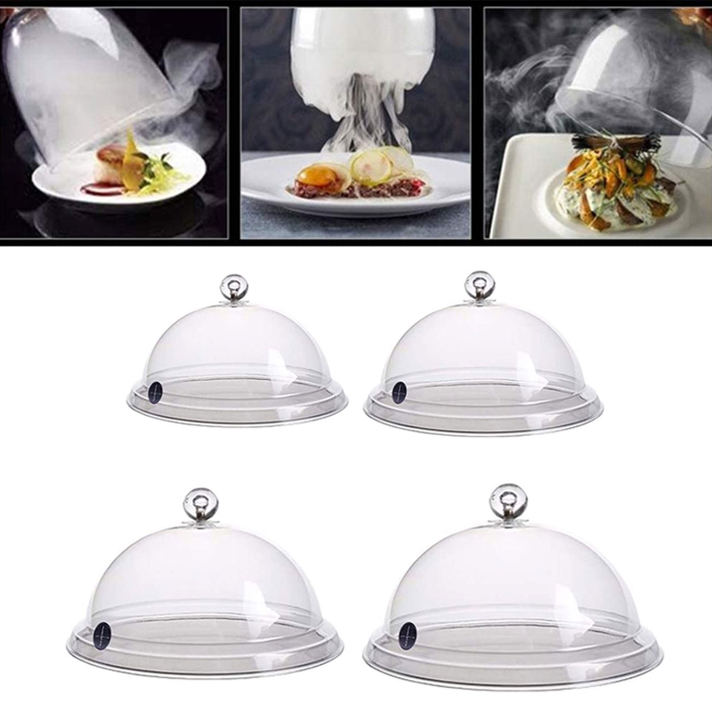 Couvercles dôme Cloche pour fumer, pour assiettes, bols verres, pistolets fumeur, couvercles pour fumer G5AB