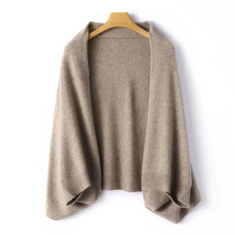 100% laine femmes tricoté châle écharpe doux chaud tricots Cardigan cape enveloppes épaule cou protéger Pashmina foulards double usage